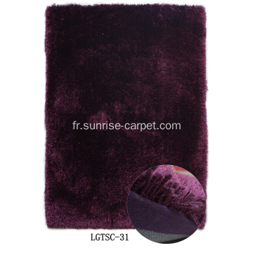 Tapis Shaggy élastique & soie de haute qualité